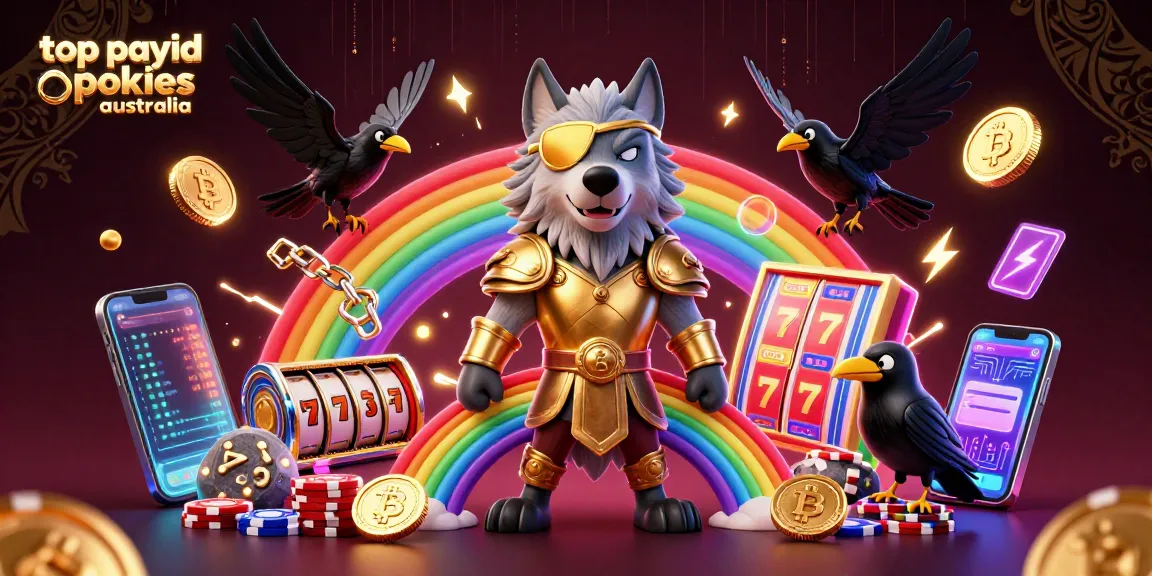 Experience thrilling top payid pokies Australia with vibrant imagery of Odin and the ravens amidst glowing elements.